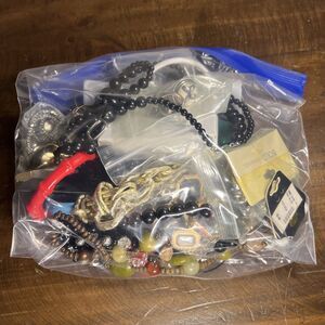 3 LBS Costume Jewelry Mixed Lot Random Pull Necklaces Bracelets Earrings